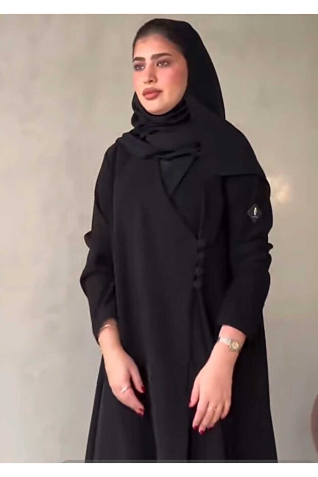 LAMSA ABAYA عباية لجين – نص كلوش فراري - الصورة 2
