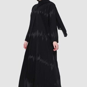 Stylish Fashion عباية من ستايلش فاشن لف باللون الأسود